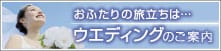 お二人の旅立ちは…ウエディングのご案内